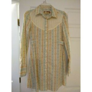 NWOT FREE PEOPLE Women's Long Sleeve Shirt DRESS - Size 4